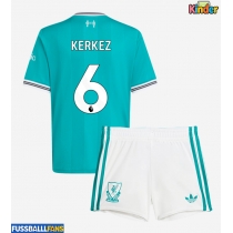 Liverpool Milos Kerkez #6 3rd trikot Kinder 2025-26 Kurzarm (+ Kurze Hosen)